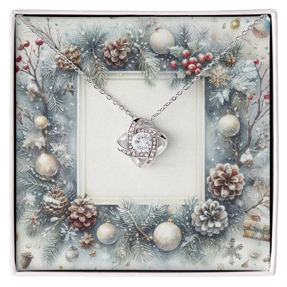 Christmas Background 081 - Love Knot Necklace