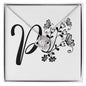 Botanical Monogram P - Love Knot Necklace