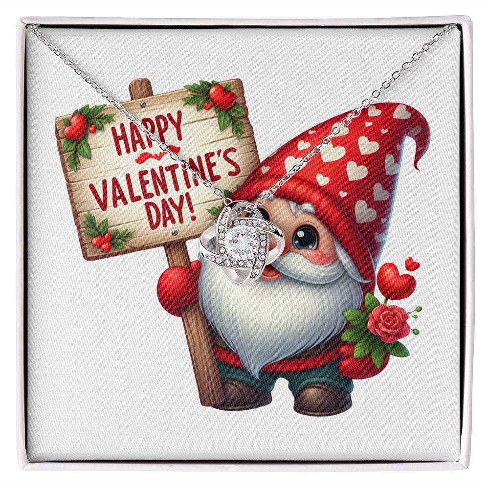 Happy Valentine's Day Gnomes 010 - Love Knot Necklace