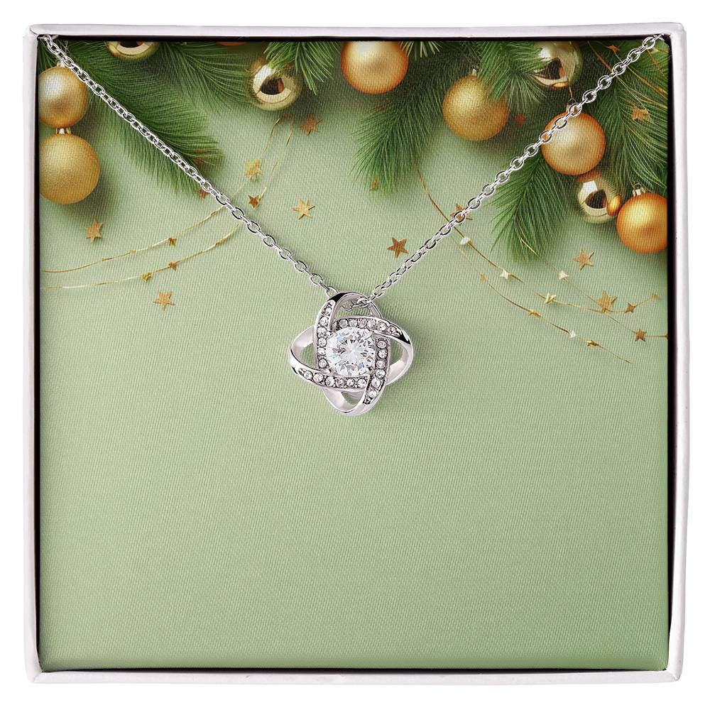 Christmas Background 028 - Love Knot Necklace