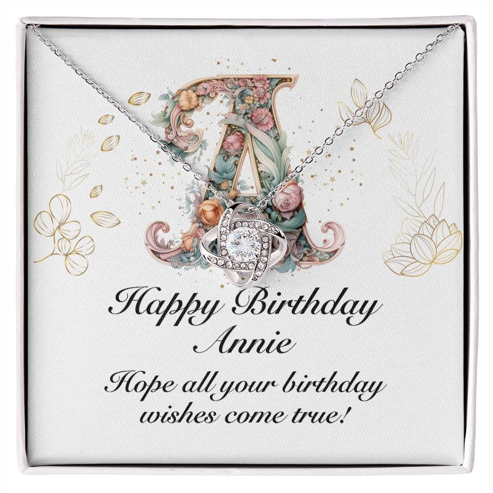 Happy Birthday Annie v01 - Love Knot Necklace