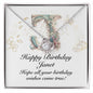 Happy Birthday Janet v01 - Love Knot Necklace