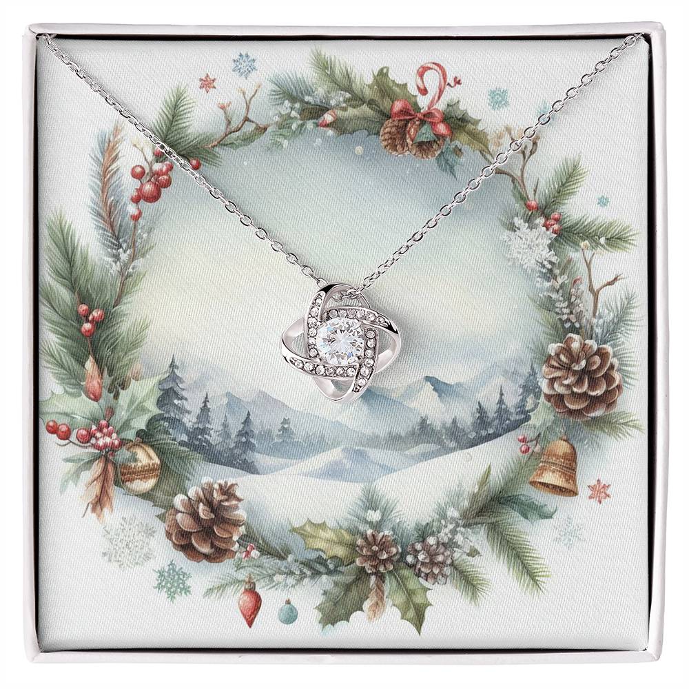 Christmas Background 083 - Love Knot Necklace