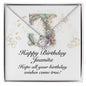 Happy Birthday Juanita v01 - Love Knot Necklace