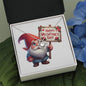 Happy Valentine's Day Gnomes 009 - Love Knot Necklace