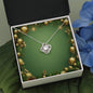 Christmas Background 042 - Love Knot Necklace
