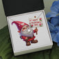 Happy Valentine's Day Gnomes 007 - Love Knot Necklace