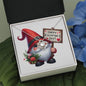 Happy Valentine's Day Gnomes 003 - Love Knot Necklace
