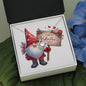 Happy Valentine's Day Gnomes 019 - Love Knot Necklace