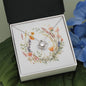 Boho Flowers Wreath Watercolor 09 - Love Knot Necklace