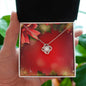 Christmas Background 095 - Love Knot Necklace
