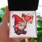 Happy Valentine's Day Gnomes 002 - Love Knot Necklace