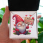 Happy Valentine's Day Gnomes 026 - Love Knot Necklace