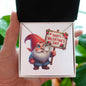 Happy Valentine's Day Gnomes 009 - Love Knot Necklace
