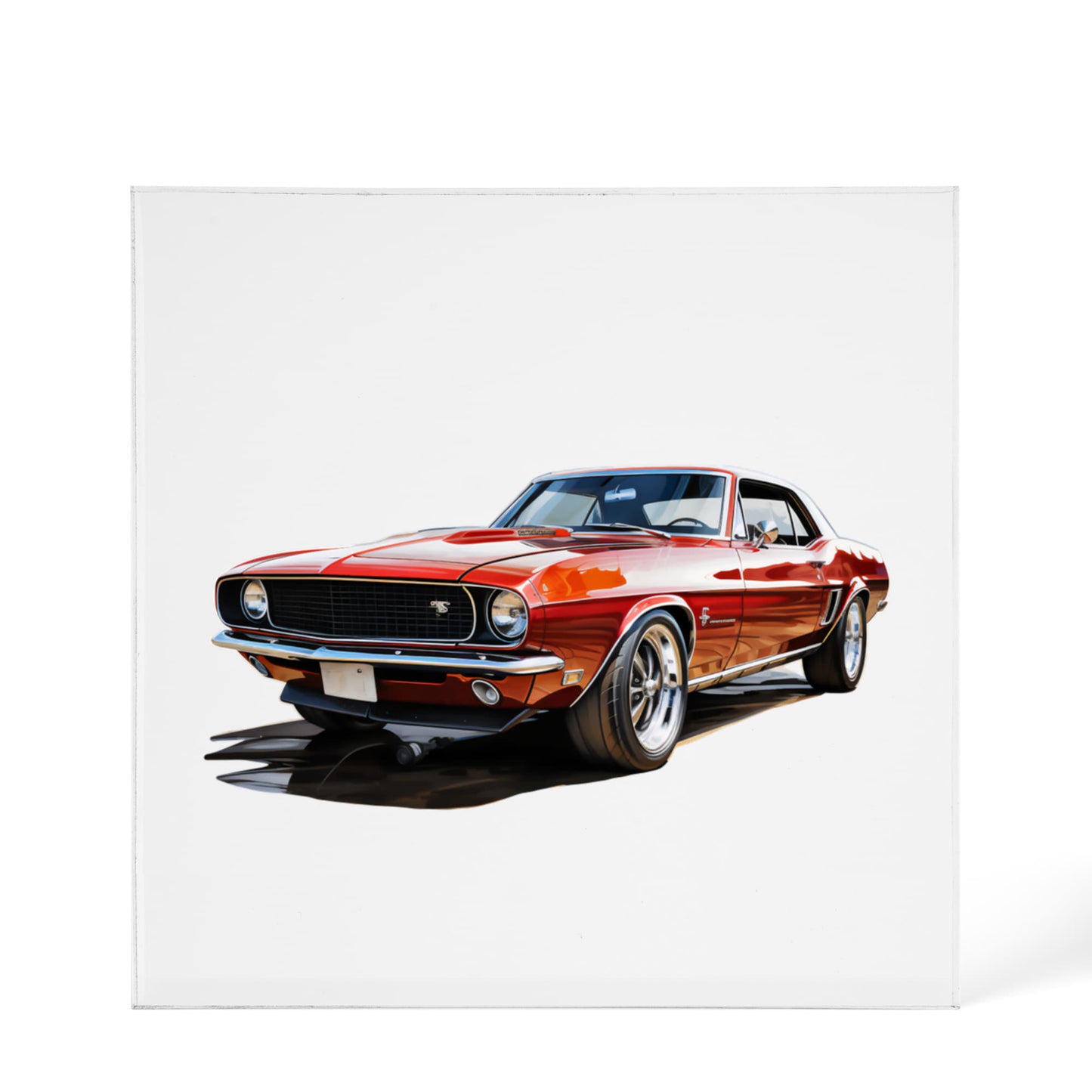 Muscle Car 01 - 6" x 6" Acrylic Block