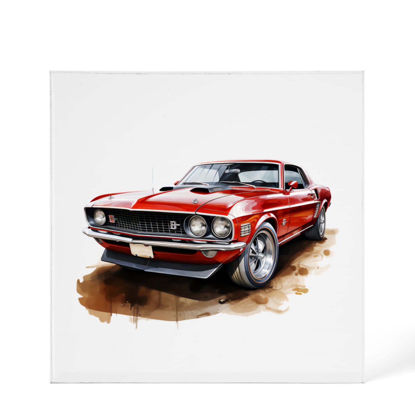 Muscle Car 07 - 6" x 6" Acrylic Block