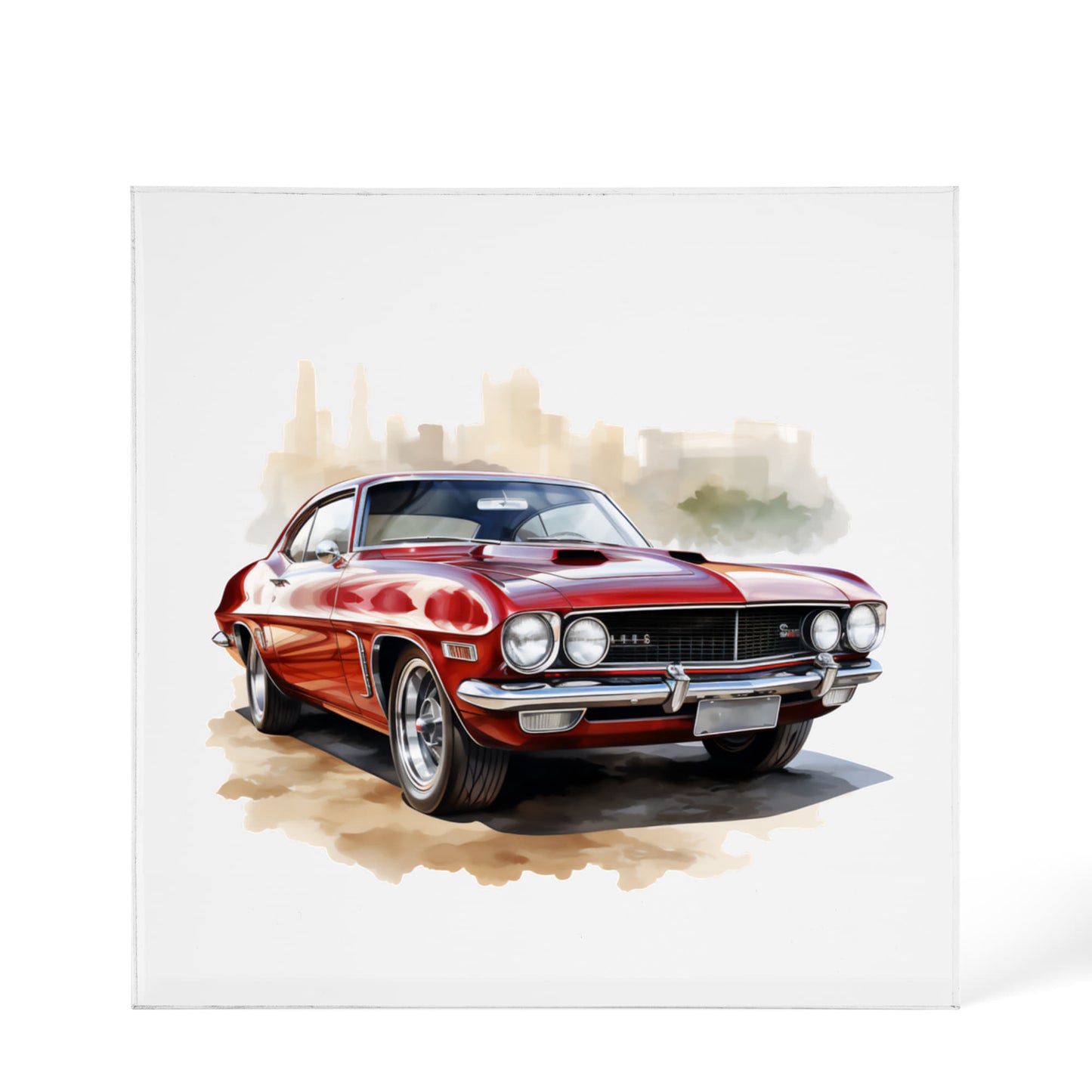 Muscle Car 06 - 6" x 6" Acrylic Block