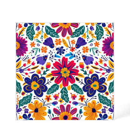 Mexican Floral Fiesta Pattern 067 - 6" x 6" Acrylic Block