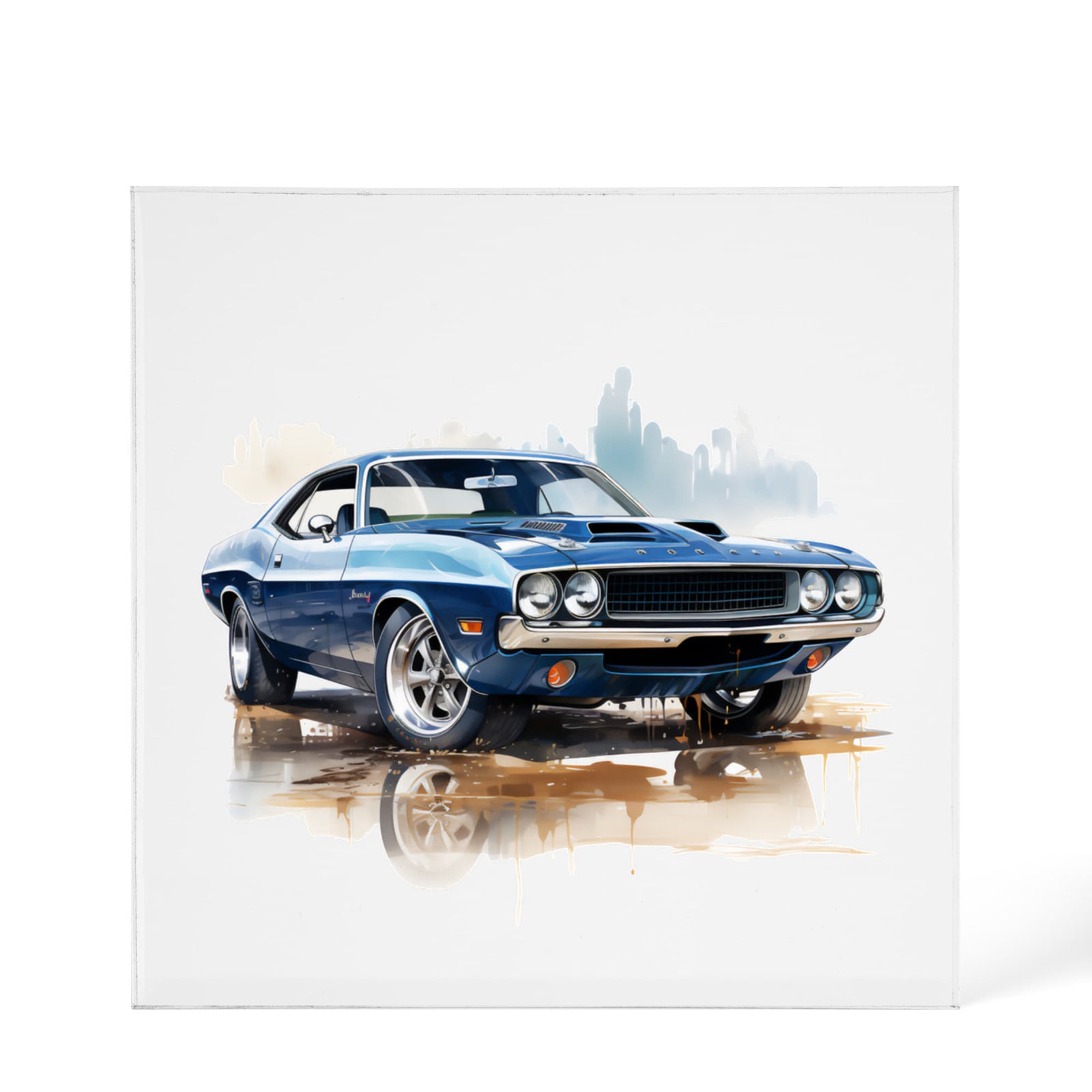 Muscle Car 02 - 6" x 6" Acrylic Block