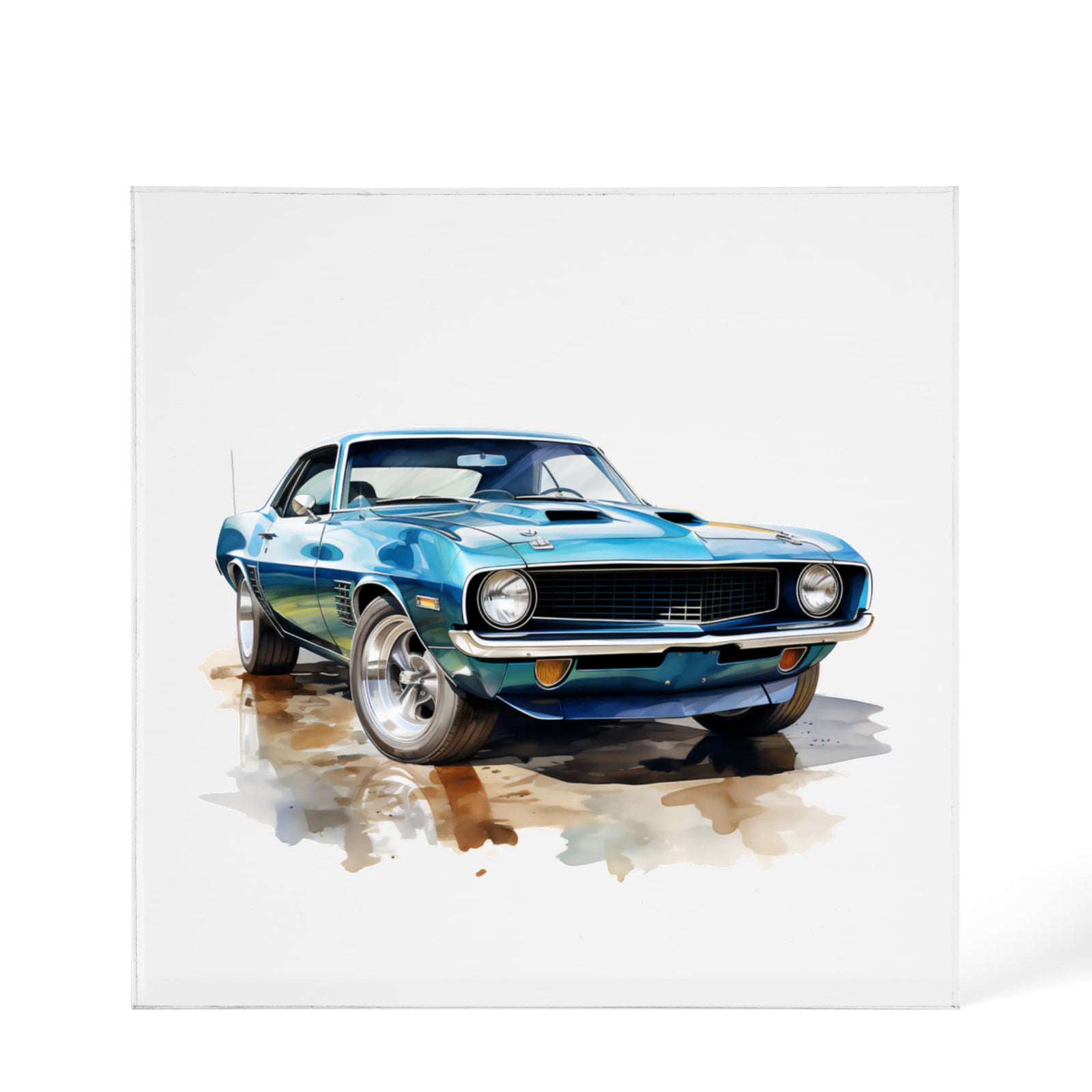 Muscle Car 12 - 6" x 6" Acrylic Block