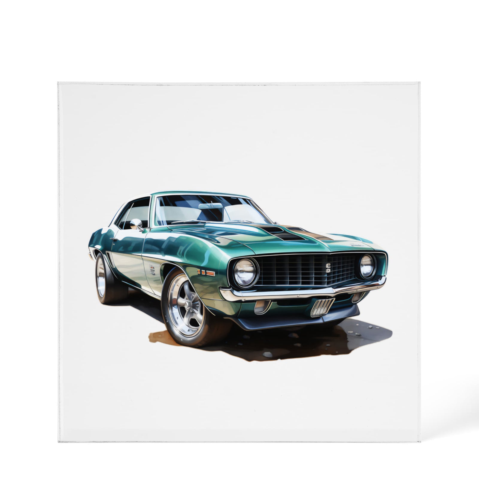 Muscle Car 09 - 6" x 6" Acrylic Block