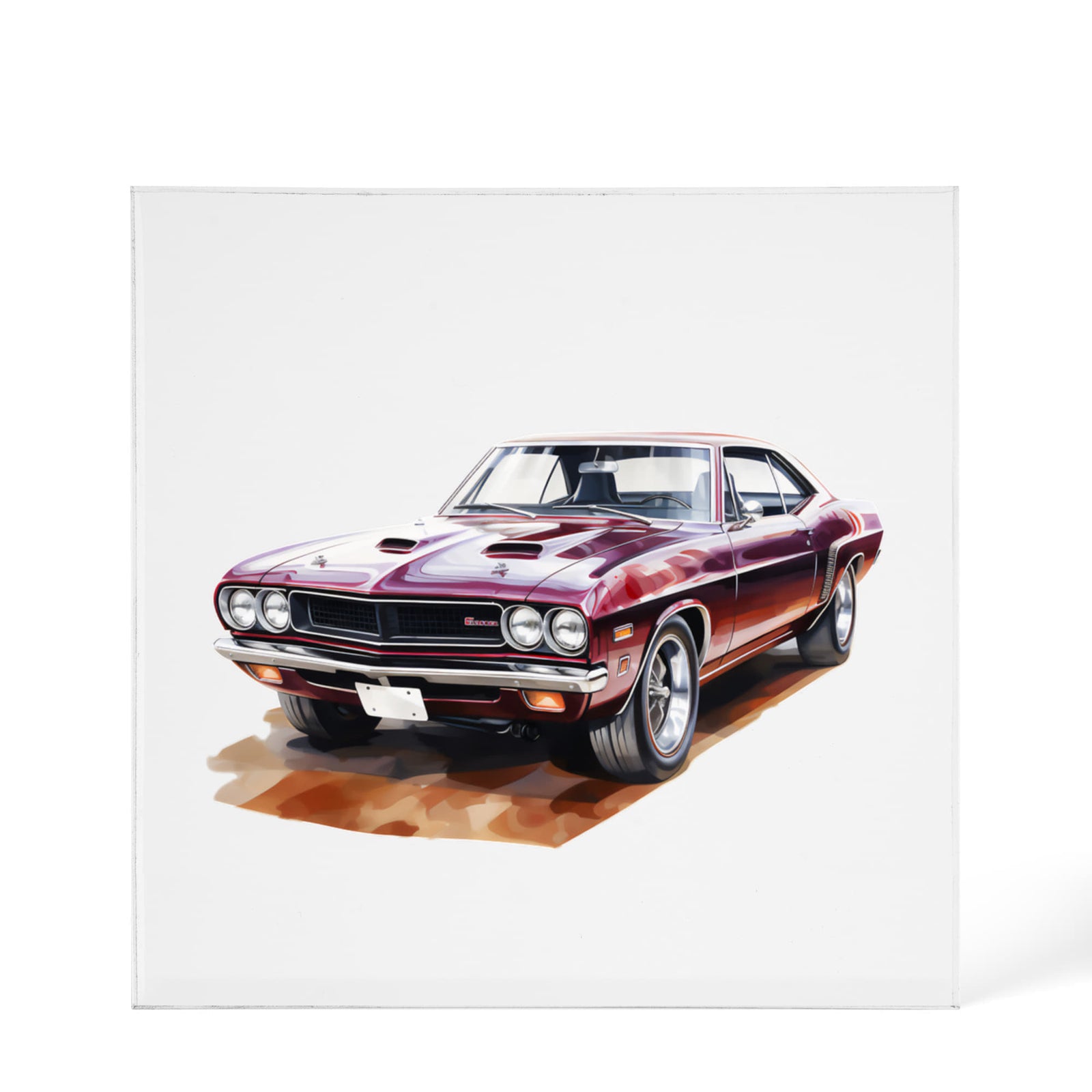 Muscle Car 10 - 6" x 6" Acrylic Block