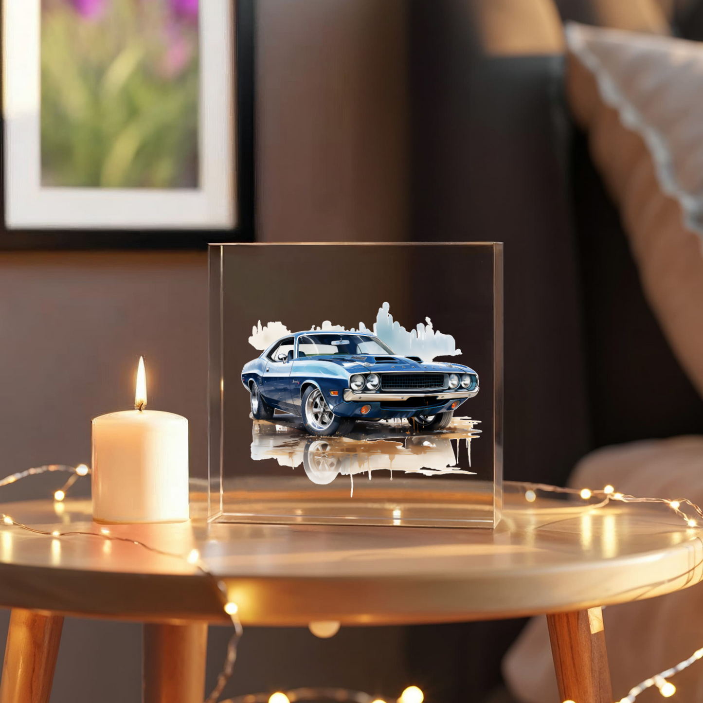 Muscle Car 02 - 6" x 6" Acrylic Block