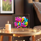 Happy Birthday 026 - 6" x 6" Acrylic Block