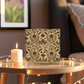 Folk Floral Pattern, Afghan Inspired 02 - 6" x 6" Acrylic Block