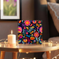 Mexican Floral Fiesta Pattern 058 - 6" x 6" Acrylic Block