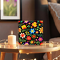 Mexican Floral Fiesta Pattern 032 - 6" x 6" Acrylic Block