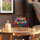 Happy Birthday 003 - 6" x 6" Acrylic Block