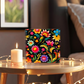 Mexican Floral Fiesta Pattern 033 - 6" x 6" Acrylic Block