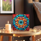 Mandala Stained Glass Style Design 010 - 6" x 6" Acrylic Block