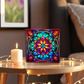 Mandala Stained Glass Style Design 008 - 6" x 6" Acrylic Block