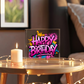Happy Birthday 014 - 6" x 6" Acrylic Block