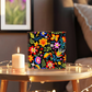 Mexican Floral Fiesta Pattern 037 - 6" x 6" Acrylic Block