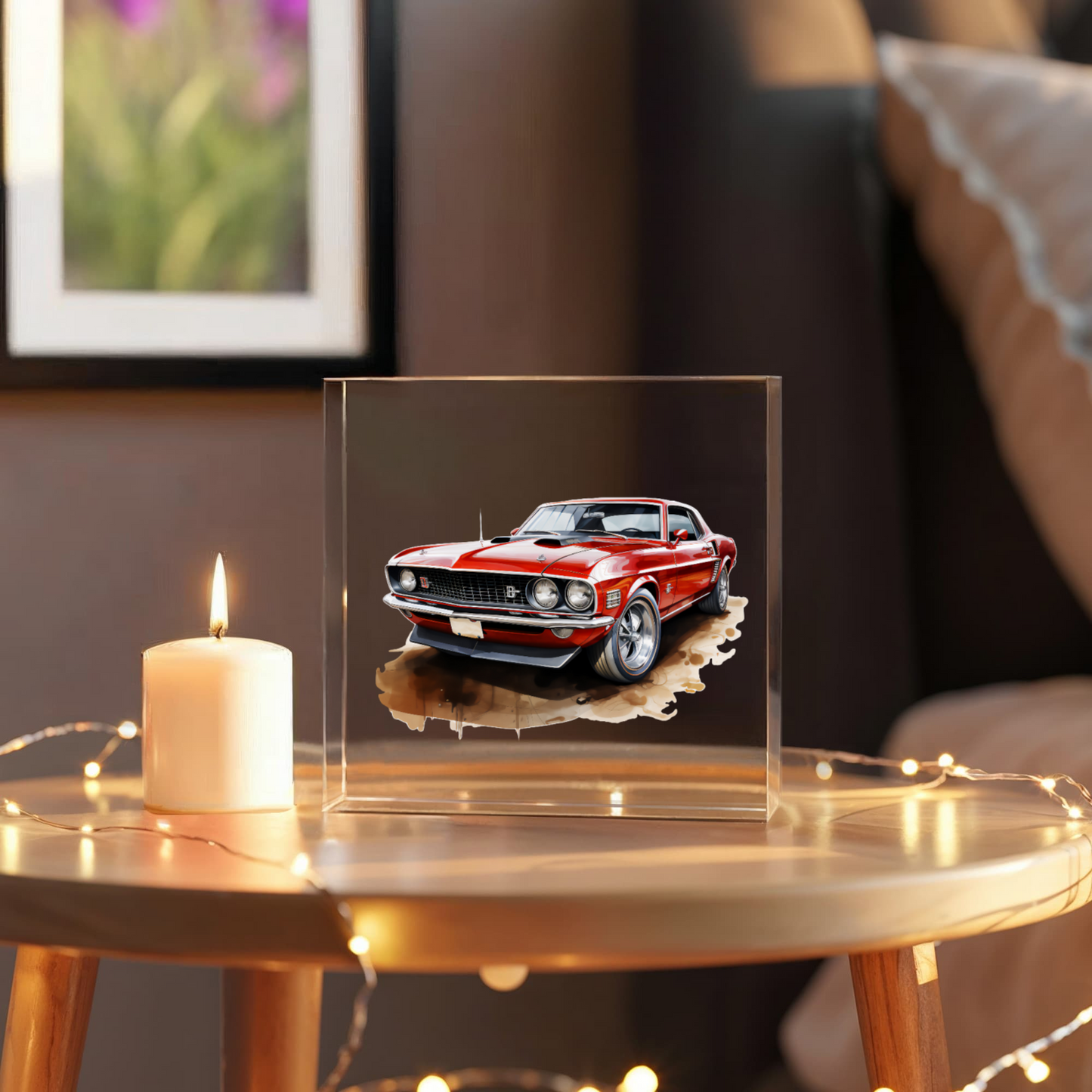 Muscle Car 07 - 6" x 6" Acrylic Block
