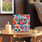 Mexican Floral Fiesta Pattern 051 - 6" x 6" Acrylic Block