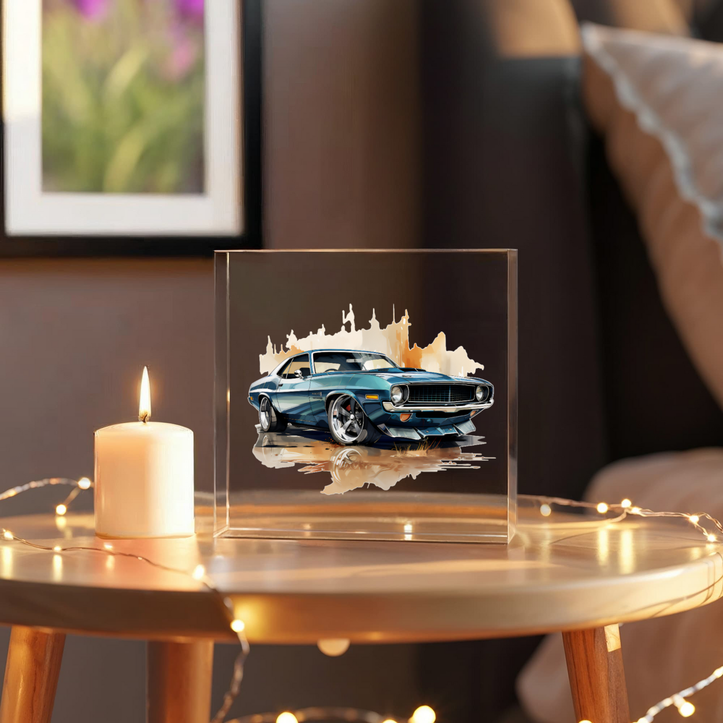 Muscle Car 03 - 6" x 6" Acrylic Block
