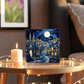 Christmas Stained Glass Style Design 022 - 6" x 6" Acrylic Block