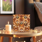 Folk Floral Pattern, African Inspired 01 - 6" x 6" Acrylic Block
