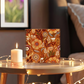 Folk Floral Pattern, Aboriginal Inspired 01 - 6" x 6" Acrylic Block