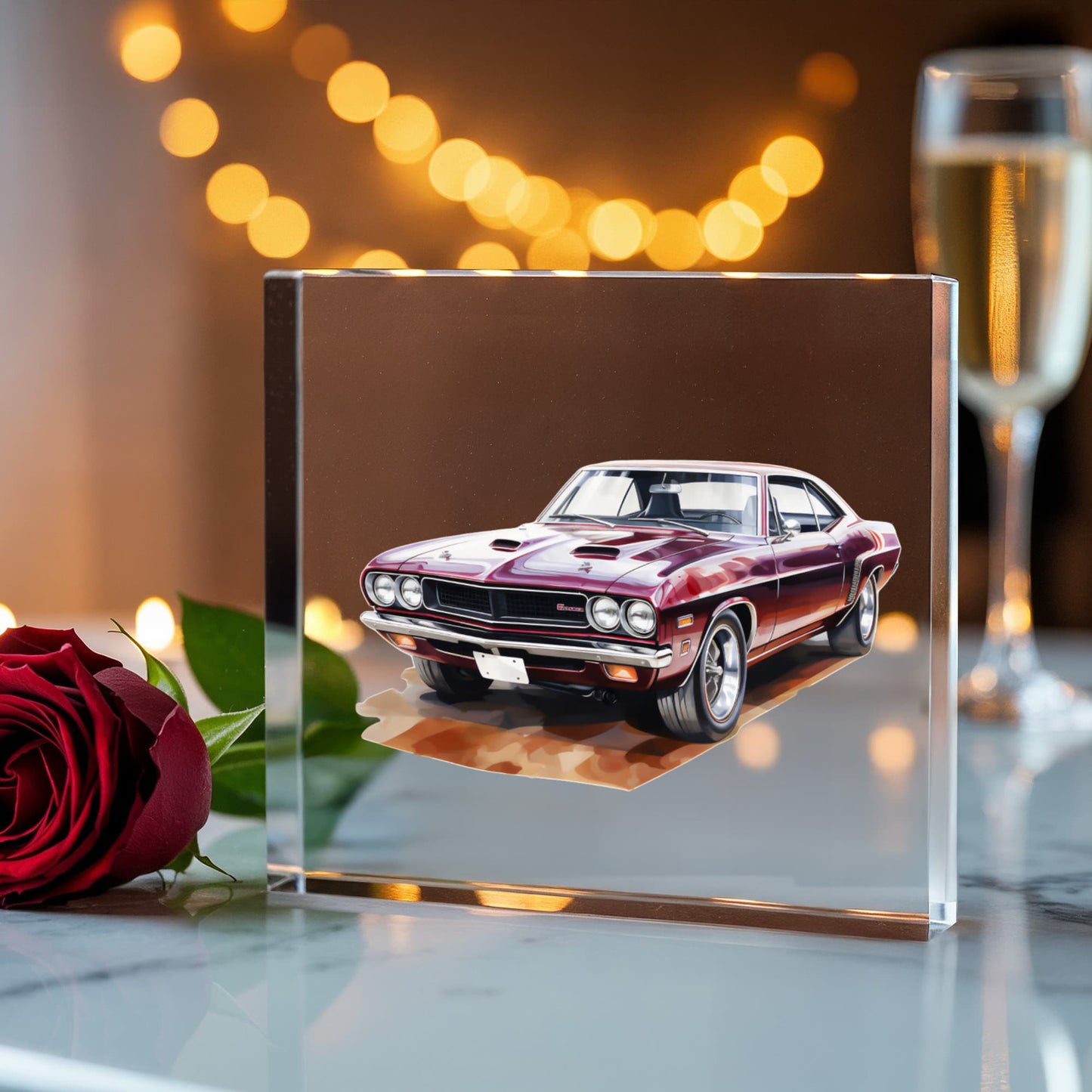 Muscle Car 10 - 6" x 6" Acrylic Block