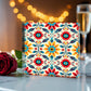 Mexican Floral Fiesta Pattern 041 - 6" x 6" Acrylic Block
