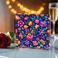 Mexican Floral Fiesta Pattern 065 - 6" x 6" Acrylic Block