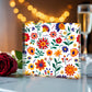 Mexican Floral Fiesta Pattern 024 - 6" x 6" Acrylic Block