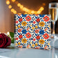 Mexican Floral Fiesta Pattern 042 - 6" x 6" Acrylic Block