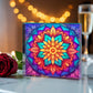 Mandala Stained Glass Style Design 007 - 6" x 6" Acrylic Block