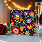 Mexican Floral Fiesta Pattern 052 - 6" x 6" Acrylic Block